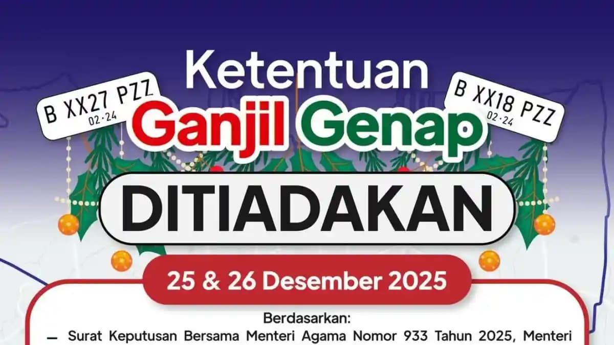 Ganjil Genap Tetap Berlaku di Jakarta Jelang Natal