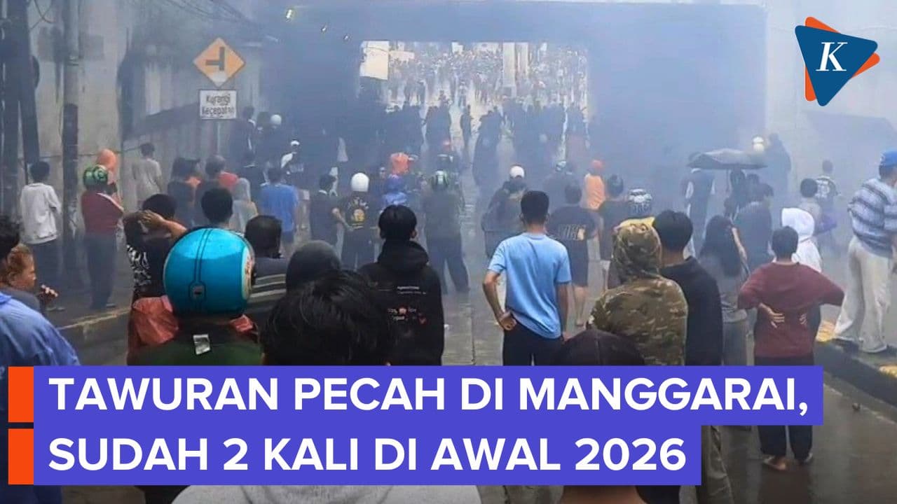 Tawuran Pecah di Kolong Manggarai Jumat Sore, Polisi Gunakan Gas Air Mata